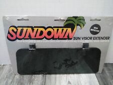 Vintage 80s Sundown Clip-on Green Sun Visor Extender Car Truck Vans And Rvs