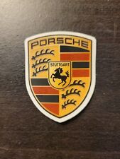 Porsche Crest Glossy Sticker 2 Inch Height X 2.5 Inch Width Adhesive Decal