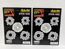 Lot Of 2 Chroma 5 Pc Lg Caliber Gun Shot Bullet Holes Decal Stickers