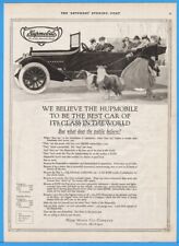 1915 Hupmobile Open Car Hupp Motor Car Detroit Mi Auto Woman With Collie Dogs Ad