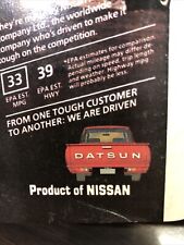 Vintage 1982 Datsun Trucks King Cab Diesels Product Of Nissan Print Ad