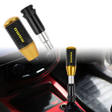 Universal Momo Gold Carbon Fiber Automatic Gear Shift Knob Shifter Lever Head