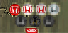 4 Logo Sticker Wheel Center Caps Decal For Honda Civic Accord Crv Vtec Si