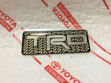 New Toyota Trd Emblem Pro Oem Genuine Carbon Fiber Look 3d Raised Ptr26-17640