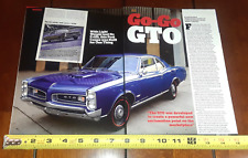1966 Pontiac Gto Tri Power Original 2016 Article