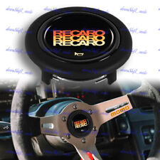 Brand New Horn Button Jdm Recaro Racing Fits Momo Nrg Raid Steering Wheel Sport