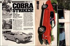 1989 Muscle Car Article Cobra Strikes 196812 Cobra Mustang 428 Engine 041923