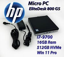 Hp Elitedesk 800 G5 Mff I7-9700t 16gb Ram 512gb Nvme Ssd Windows 11 Pro