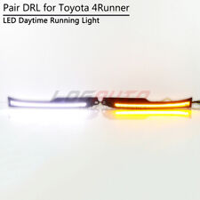 For Toyota 4runner 06-09 Led Side Marker Headlight Trim Front Drl W Turn Signal