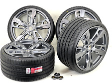 4 22 Wheels Rims Tires Fit Porsche Cayenne Gts Turbo Style Black 5x130 Taycan