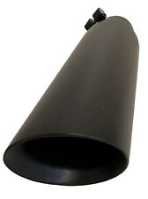 Exhaust Tip Muffler Pipe Black Coating Stainless Steel Fit 2.5 Inlet 3.5 Outlet