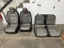 2010-2015 Chevy Camaro Ss Greyblack Leather Seats Front Rear Convertible -oem