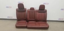 13 Ford F150 King Ranch Rear Seat Assembly Brown Leather Heated Crew Cab