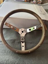 Grant 201 Classic Waltnut  Stainless Steel 15 Inch Wood Steering Wheel