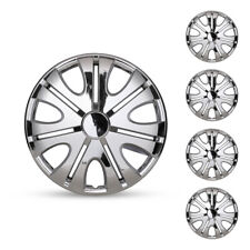 14 15 Wheel Covers Snap On Full Hub Caps Tire Steel Rim Replacement 4pcs