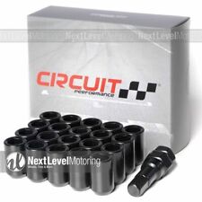 Circuit Performance Black Tuner Steel Lug Nuts 12x1.5 Fits Acura Honda Civic