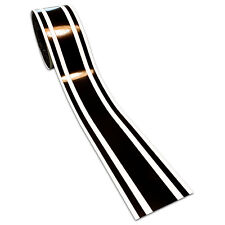 2 Glossy Black Vinyl Racing Stripes Decal Trailer Boat Guitar Pinstripes