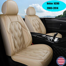 Car 5-seat Cover Full Set Faux Leather Protector Pad For Volvo Xc90 2003-2014