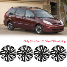 16 4x Wheel Covers Snap On Hub Caps Fit R16 Tire Steel Rim For Toyota Sienna