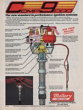 1987 Mallory Ignitions Comp9000 Distributor Performance Diagram Vintage Print Ad
