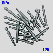 10pc Torx T-20 Impact Rated 2 Screwdriver Bits