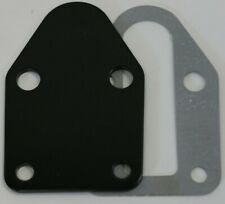 Sbc Black Fuel Pump Block Off Plate With Gasket 283 327 350 383 400 Sb Chevy