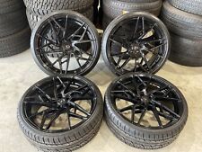 4 Lexani Ascari Renzo Forged 22 X 9 10.5 Black Wheels Tires 5 On 112mm