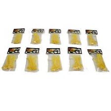 250 - Mr Gasket 4 Nylon Plastic Zip Tie Wraps Tie-wraps Straps Reusable -yellow