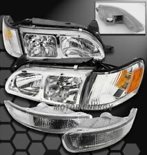 For 93-97 Toyota Corolla Dx Chrome Headlight Headlamp Wcornerbumper Signal