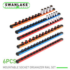 6pc 360 Swivel Abs Socket Organizer 14 38 12 Premium Quality Socket Holders