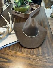 Mht Westerns Hat Mens 6 34 Brown 3x Beaver Blend Felt Cowboy Ramrod Open Range