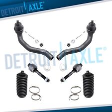 Front Inner Outer Tie Rod Ends W Boots For Acura Tsx Honda Accord 2.4l Only