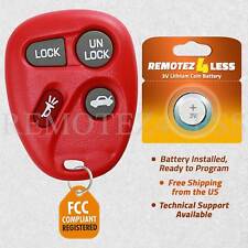 Keyless Entry Remote For 2001 2002 2003 2004 Chevrolet Corvette Car Key Fob Red