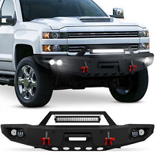 Front Bumper For 2015-2019 Chevy Silverado 2500 3500 Hd Off-road Pickup Truck