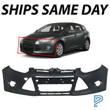 Primered Front Bumper Cover For 2012 2013 2014 Ford Focus Sedan W Tow Hole