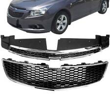 For Chevy Cruze 2011-2014 Front Bumper Upper Lower Grille Pair Set Of 2 Pcs