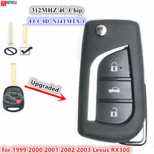 For 1999 2000 2001 2002 2003 Lexus Rx300 Upgraded Flip Remote Key Fob N14tmtx-1