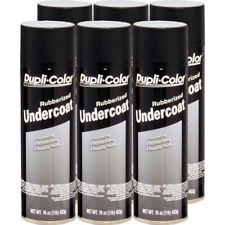 Duplicolor Uc101 6-pack Paintable Rubberized Undercoating Black 16oz Aerosol