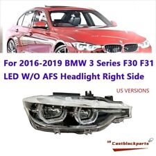 For 2016-2019 Bmw F30 3 Series Headlight Led Wo Afs Rh Psge Side 63117419630