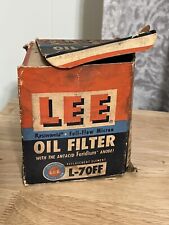 Vintage Lee Oil Filter L-70ff Nos 1965 Original Box