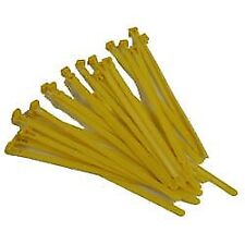 25 - Mr Gasket 8 Nylon Plastic Zip Tie Wraps Tie-wraps Straps Reusable - Yellow