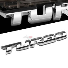 Aluminum Stick On 3d Polished Silver Letters Turbo Decal Emblem Trim Badge Logo