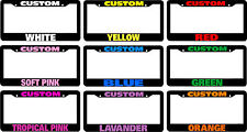 Custom Personalized License Plate Frame Color Choice