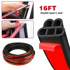 16ft Car Rubber Weather Stripping Door Seal Window Frame Insulation Large Gap