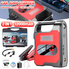 Portable Jump Starter Power Pack Wair Compressor Car Battery Jumper Box Usb New