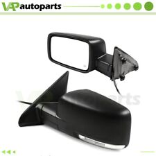 Power Heated Turn Signal Puddle Light Pair Side Mirrors For 09-19 Dodge Ram 1500