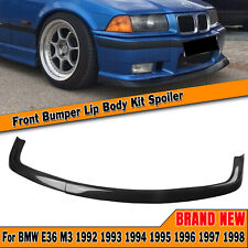 For 1992-1998 Bmw E36 M3 Front Bumper Spoiler Lip Carbon Fiber Look Body Kit