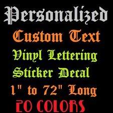 Custom Text Vinyl Lettering Sticker Decal Personalized Window Wall Business Car1