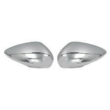 Side Mirror Cover Caps Fits Ford Fiesta 2011-2019 Chrome Steel Chrome Silver 2x