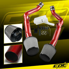 For 07-08 G35 4dr 3.5l V6 Red Cold Air Intake Stainless Steel Air Filter